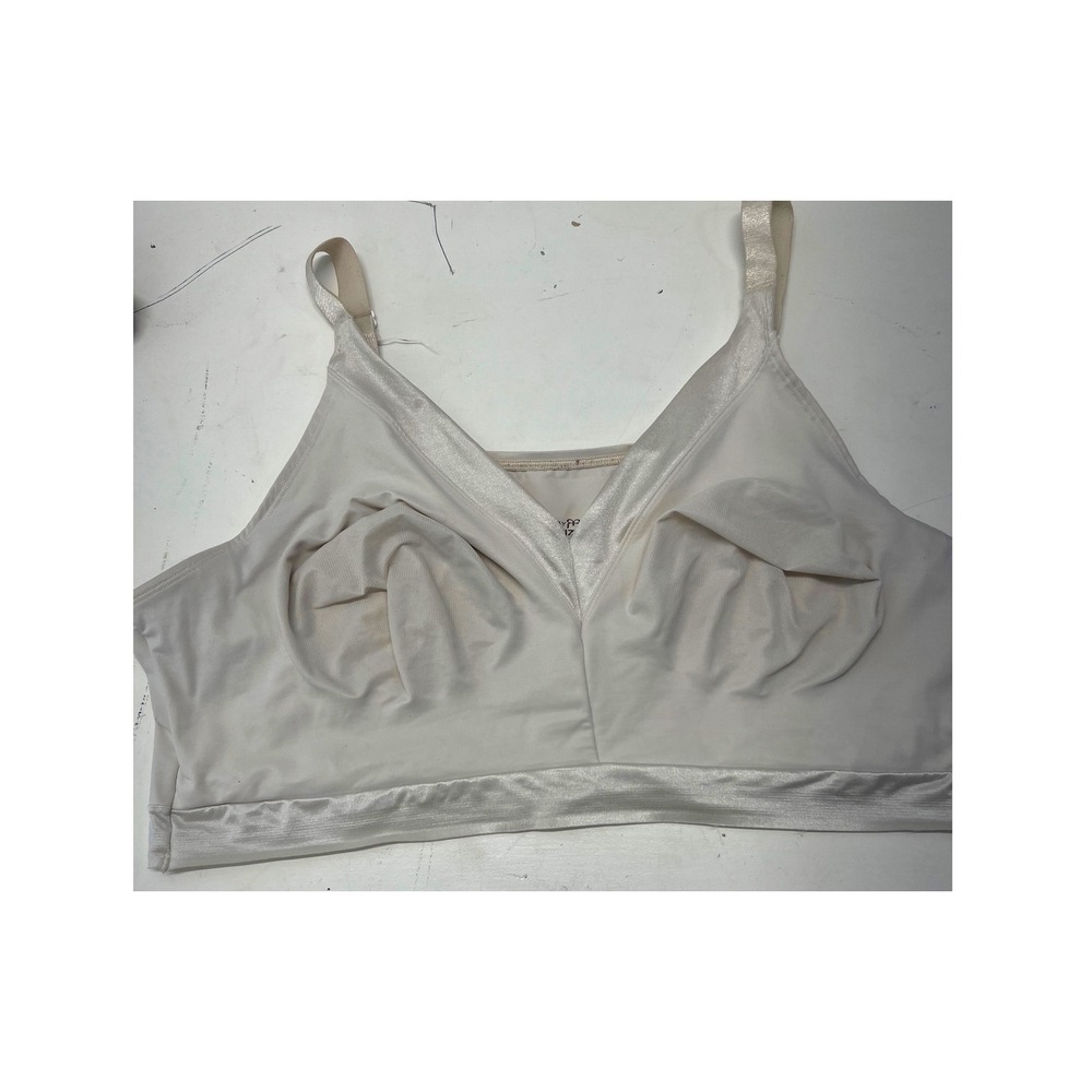 Ruby Ribbon Ultimate Cami Bra Cream Size 48 Wire Free Support Shapewear Nonslip